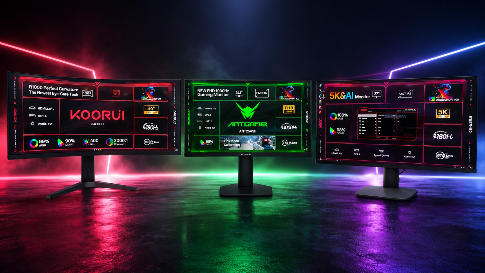 HKC new gaming monitors computex 2026 فروشگاه اینترنتی کاکا لپ تاپ